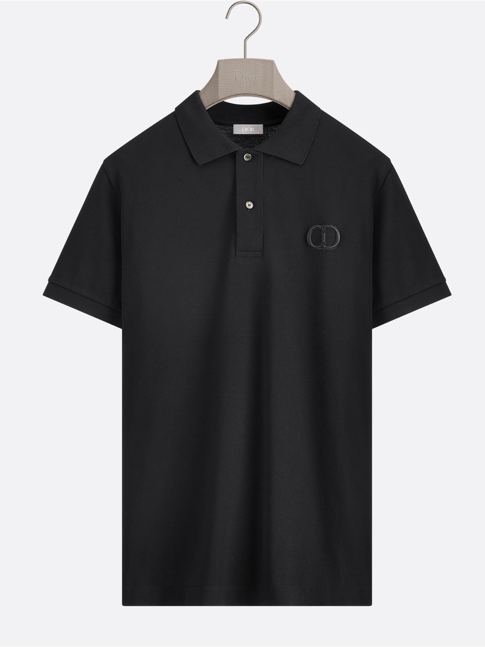 Christian Dior Men’s Dior Icon Pique Logo Polo Shirt In Black Size XXL